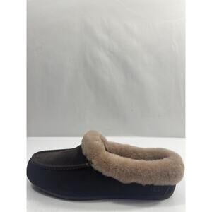 UGG Ansley Mule Shoes Women's Size 8 Brown Suede Shearling Slippers New Box